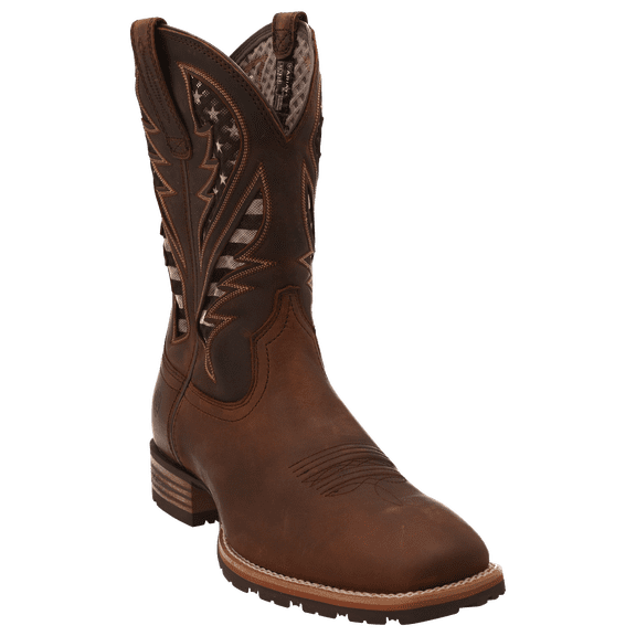 Ariat Men's 11" Hybrid VentTEK Western Boot Distressed Brown 10038340