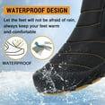 thumbnail image 5 of Mens Snow Boots Waterproof Winter Boots for Men Fur Lined Warm Ankle Boots Zipper Closure Slip on Outdoor Boot Comfortable Walking Shoes, 5 of 12
