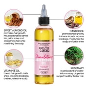 The Mane Attraction Rosemary Castor Black Seed Hair Oil, 4 Fl Oz, Value Pack
