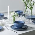 thumbnail image 2 of Stone Lain Rio 32-Piece Dinnerware Set Stoneware, Includes Glassware, Service for 8, Blue, 2 of 6
