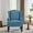Sky Blue-1, variant on UIXE High Back Accent Chairs Set of 2, Upholstered Armchair in Fabric with Solid Wood Legs, Retro Arm Chair Comfy Single Sofa Reading Seat for Living Room, Sky Blue