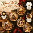 thumbnail image 2 of Glowing Christmas Story Ornament – Light-Up Mini Holiday Scene with Warm LED, Festive Keepsake for Tree Home Party, Thoughtful Gift for Christmas Lovers, 2 of 7