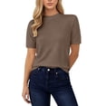 thumbnail image 3 of CAIXIA Short Sleeve Sweaters for Women Lightweight Loose Business Casual Tops, 3 of 5