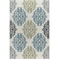 thumbnail image 2 of great american distributors iofn.06.cr.5x8 5 x 8 ft. island breeze scroll floral & botanical rug, cream & green, 2 of 3