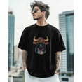 thumbnail image 3 of Men's T-Shirt Black Yak Animal Colorful Funny Short Sleeve Casual Tee Classic Crew Neck T-Shirt for Men, 2XL, 3 of 7