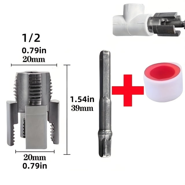 HLONK 2-In-1 Multi-Functional Pipe Thread Cutting Machine - Water Pipe Thread Processing Tool for Plumbers And DIY Enthusiasts | Multi-Purpose Thread Cutting Machine | Durable Metal Const
