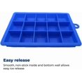 thumbnail image 2 of 3 Pack Silicone Ice Cube Tray With Covers - Large Mold for Freezer, Cocktails - Stackable, BPA & Odor Free - Square Tray with Covers and Stainless Steel Tongs, 2 of 6