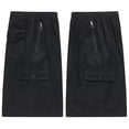 thumbnail image 5 of Cargo Shorts for Men Elastic Waist Straight Leg Loose Fit Casual Knee Length Hiking Work Shorts with Pockets, 5 of 7