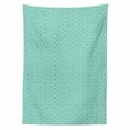 thumbnail image 2 of Aqua Damask Tablecloth, Star Look Floral Motifs Simplistic Monochrome Modern Illustration, Rectangle Satin Table Cover Accent for Dining Room and Kitchen, 60" X 90", Seafoam and White, by Ambesonne, 2 of 2