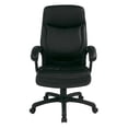 thumbnail image 2 of OS Home and Office Model Executive High Back Black Bonded Leather Chair with Locking Tilt Control and Match Stitching, 2 of 5