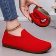thumbnail image 5 of CAIXAI Walking Shoes for Women Orthopedic Dress Shoes for Women Lightweight Knit Upper Embroidery White Sneakers for Women Walking Anti-Skid Adjustable Upper Mary Jane Flats Hands-Free Barefoot Shoe, 5 of 6