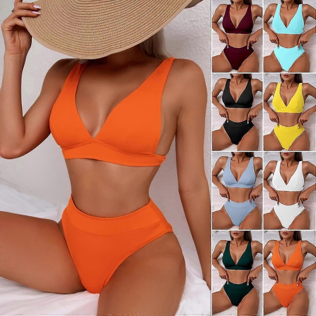 Women Swimsuit Sexy High Waist Women Bikini Set Beachwear Push Up Bathing Suit Female Swimwear Two Piece