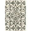 SAFAVIEH Soho Bedinn Floral Wool Area Rug, Ivory/Grey, 2' x 3'