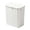 White_Hot#129, variant on Slim Rectangular Lidded Trash Can with Bag Clip-Blocking Waste Bin for Kitchen Bathroom Bedroom Office