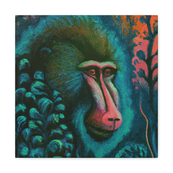 Baboon in Opulence. - Canvas
