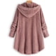 thumbnail image 3 of Pntutb Mujer Tallas grandes Botón Felpa tops Con capucha Cárdigan suelto Abrigo de lana Chaqueta de invierno Selecciones de flash Pntutb Pntutb-7451, 3 of 7