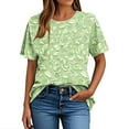 thumbnail image 5 of Delliss Womens Short Sleeve Tops Crew Neck T-Shirts Casual Blouses Dressy Loose Summer Clothes 2025, 5 of 5