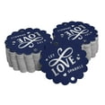 thumbnail image 1 of Inkdotpot Let Love Sparkle Wedding Bottle Tag Real Silver Foil Favor Hang Tags Pack Of 50, 1 of 7