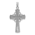 thumbnail image 4 of FB Jewels 14k White Gold Crosswith beaded Edge and Grid Accent, 4 of 4