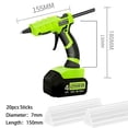 thumbnail image 6 of 50W Cordless Hot Glue Gun Suitable for Black and Decker 20V Battery Use 7mm Glue Sticks for Craft DIY Electric Heat Repair Tool, 6 of 9