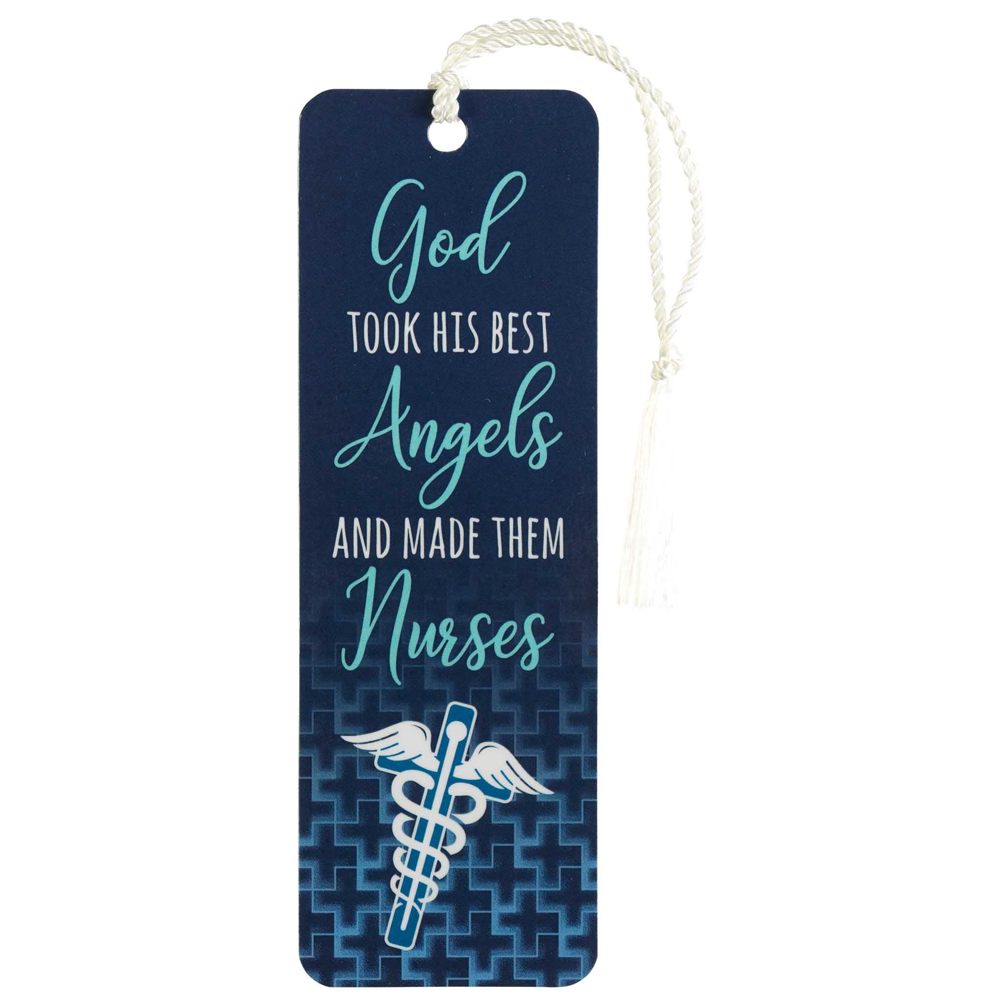 Dicksons God Took His Best Angels Made Nurses 6 inch Paper Tussled Bookmark Pack of 12