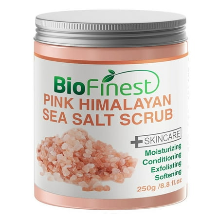 Biofinest Himalayan Body Scrub - with Dead Sea Salt/ Organic Argan Oil, Vitamin E, Essential Oils - Best For Deep Skin Cleansing (Best Dead Sea Salt For Ormus)