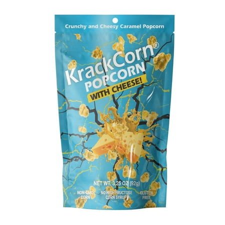 KrackCorn Popcorn With Cheese! 3.25 oz