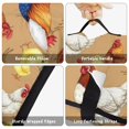 thumbnail image 6 of Rooster and Chick Brown Pattern Teens Toddler Nap Mat with Pillow, Sleeping Mat Bag for Preschool Daycare 59"x22", 6 of 6
