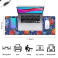 thumbnail image 5 of Long Mouse Pads for Desk,Pioneer Flower Floral Print Pattern Desk Mats on Top Of Desks, Desk Mouse Pad Extra Large with 3mm Non-Slip Base and Stitched Edge for Gaming,Office,Work,Home 31.5"x11.8", 5 of 6