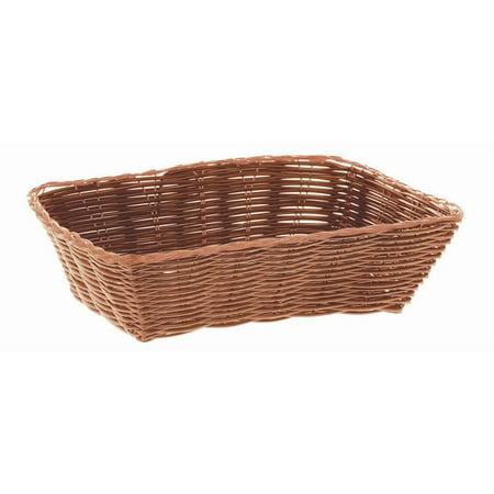 Wicker Bread - HUBERT Bread Basket Brown Wicker Rectangular - 9
