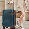 thumbnail image 3 of SDJPOI Luggage Sets 3 Piece Carry on Luggage 22x14x9 Airline Approved, Lightweight Hardshell ABS Suitcases with Wheels, 20 inch, 3 of 9