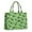 Green Cartoon Dinosaurs, variant on Large Capacity Tote Bag,Green Crocodile Rainbow Pattern Handbag Fashion Luxury Tote Bag,15.7"x13"x 5.1" Inches,Laptop Compatible