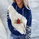 thumbnail image 1 of Pntutb Moda Mujer Navidad Impreso Blusa Suelta De Manga Larga Tops Casuales Sudaderas Con Capucha Pntutb Pntutb-5128, 1 of 5