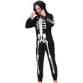 thumbnail image 4 of Qiylii Family Halloween Romper, Luminous Keleton Printing Long Sleeve Jumpsuit, 4 of 9
