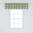 thumbnail image 2 of Ambesonne Artichoke Valance Pack of 2, Veggie Food Art Pattern, 54"X12", Fern Green, 2 of 2