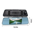 thumbnail image 3 of 5.5'' 1080P Car Mirror Dash Cam DVR Rearview Camera Dual Lens Screen Night Vision Drive Video Recorder, 3 of 9