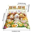 thumbnail image 4 of Cute Pig Children's Duvet Cover Cute Pig Girl Bedding Set Cartoon Animal Duvet Cover Flower Bedspread The Softy Bed Set Bed Sheets for Size Thread Count Sheets Size Bed Set with Comforter And Sheets, 4 of 7