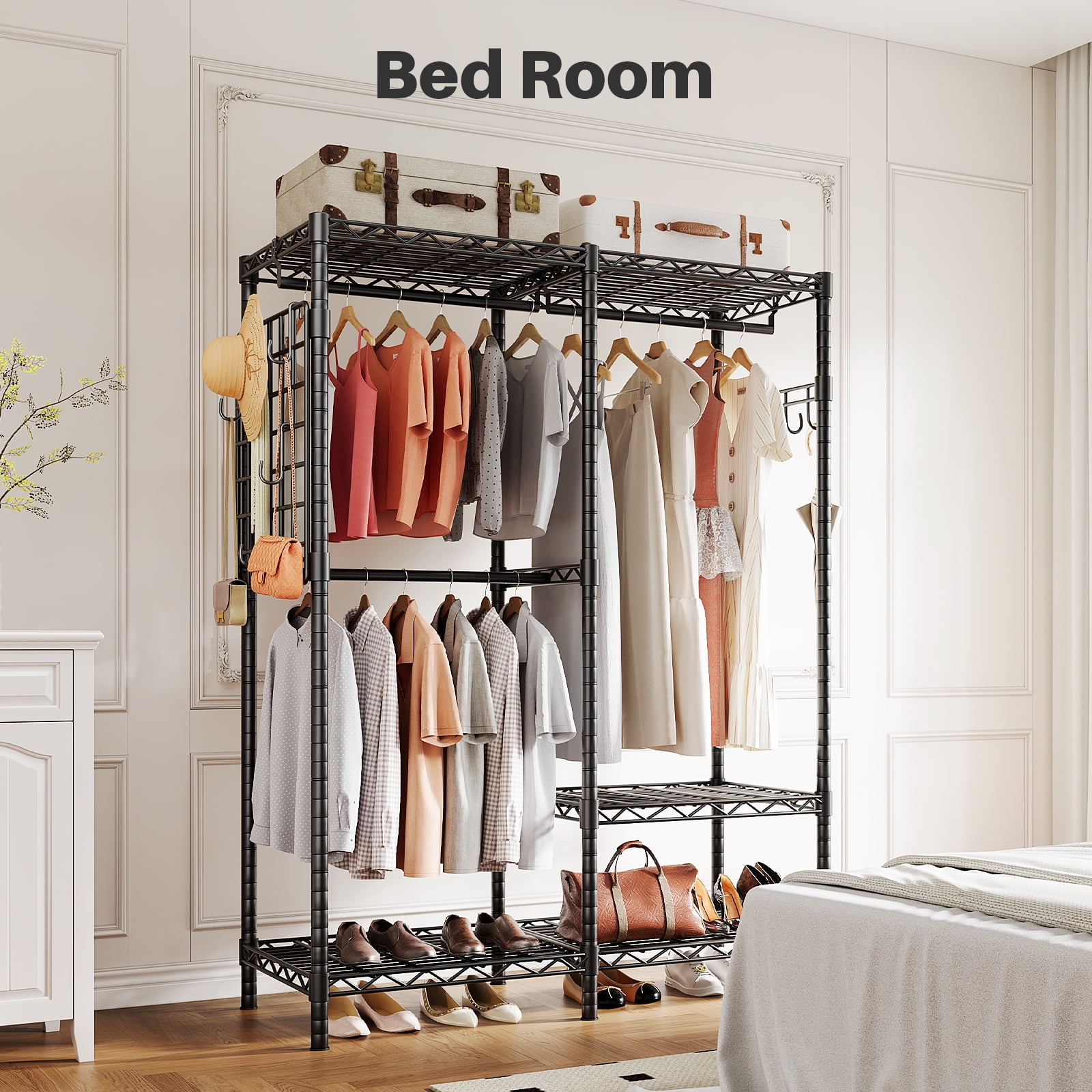 HOKEEPER 1100LBS Portable Closet Wardrobe Heavy Duty Clothes