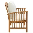 thumbnail image 4 of vidaXL Garden Bench with Cushions 46.9" Solid Acacia Wood, 310260, 4 of 7