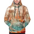 thumbnail image 4 of KLL Fantasy Underwater Jellyfish Print Mens Hoodie Long Sleeve Casual Pullover Hooded Sweatshirt Fashion Drawstring Hoodies with Pocket-3X-Large, 4 of 6