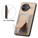 thumbnail image 5 of For Xiaomi Poco F7 Pro 5G Xiaomi Redmi K80 5G Case with Card Holder Kickstand Fiber Pattern Leather, 5 of 5