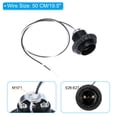 thumbnail image 2 of Uxcell E27/E26 Light Bulb Socket, 2 Set Lamp Base Full-thread Holder with 50 CM/19.5 Inches,Black, 2 of 6
