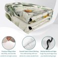 thumbnail image 4 of Queen Quilt Set 90''x96'', White Daisy Lightweight Bedspread Coverlet with 2 Pillow Shams, Spring Floral Eucalyptus Leaves Summer Botanical Breathable All Season Quilt Bedding for Bedroom/Guest Room, 4 of 9