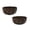 Brown 2 Packs, variant on GleamNest Wooden Bowl for Fruits and Cereal, Brown, 1 Pack