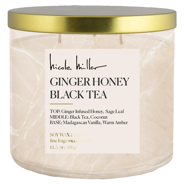 Candle Nicole Miller Té negro con miel y jengibre 430 ml