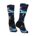 thumbnail image 3 of Goofa Ocean Scene with Noah's Ark Printed Men's Crew Socks, Soft Durable Breathable Moisture-Wicking with Odor Control Cotton socks, 3 of 9