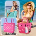 thumbnail image 3 of 23Pcs Flower Pearl Charms - Compatible with Bogg Bag & Simply Southern Totes, Decoration Charms for All Models, with Insert Carabiner & Key Chain Hook, 3 of 7