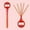 Red, variant on Vadktai Bubble Wands, 32 Hole Smiling Face Bubble Stick, Summer Toy, Bubble Stick Blower Maker, Outdoor/Indoor Activity Use, Birthday, Graduation, Shower, Bubbles Party Favors Supplies