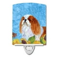 thumbnail image 1 of Carolines Treasures SS4140CNL English Toy Spaniel in Summer Flowers Ceramic Night Light, 1 of 1
