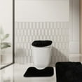 thumbnail image 4 of CHUANK Bathroom Rugs Sets 3 Piece  Bath Rug + Mat + Toilet Seat Cover  Super Soft Microfiber Water Absorbent and Non-Slip Bathroom Rugs with Pvc Point Rubber Bac  Machine Washable, 4 of 8